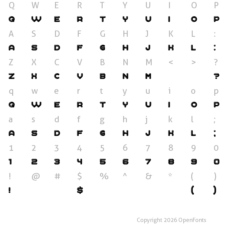 Character Map of Liquid Regular