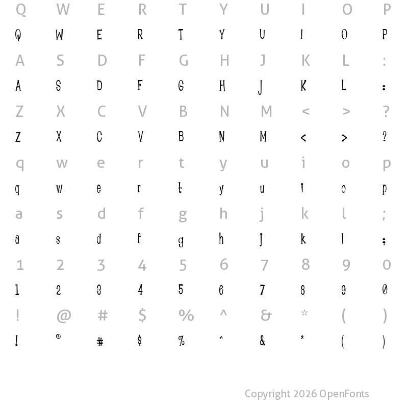 Character Map of Lounge Bait Regular