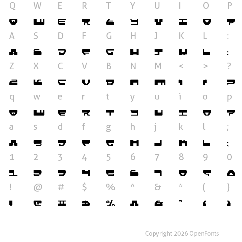 Character Map of Loveladies Light Light