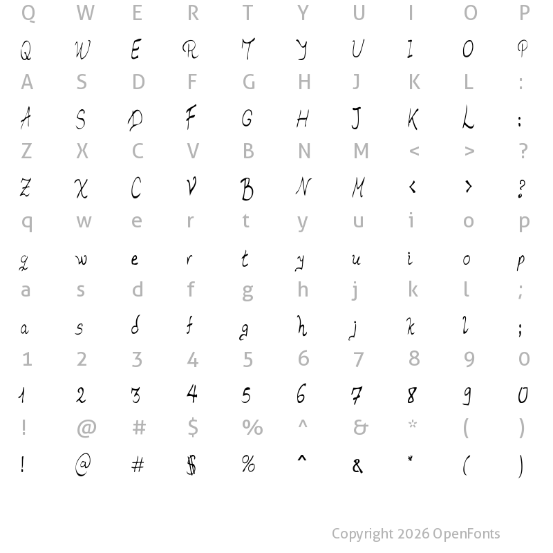 Character Map of Luismi Murder Regular