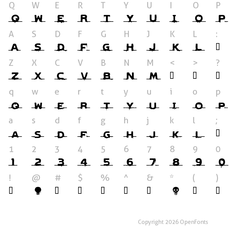 Character Map of LVDC GNCD RMX2 Regular