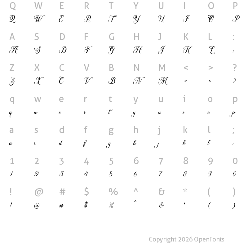 Character Map of Madina Regular