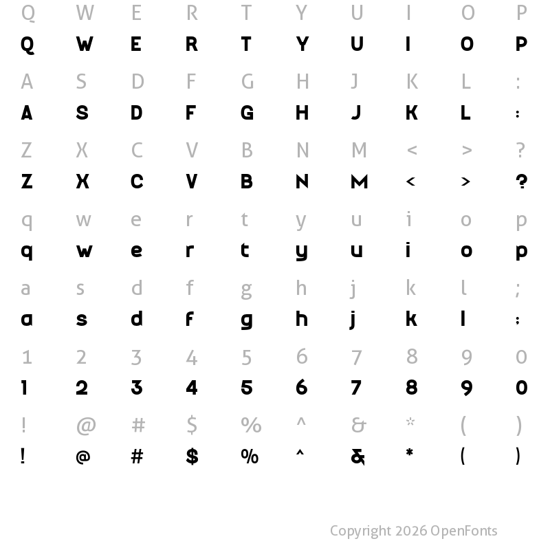 Character Map of Maduratna Semibold