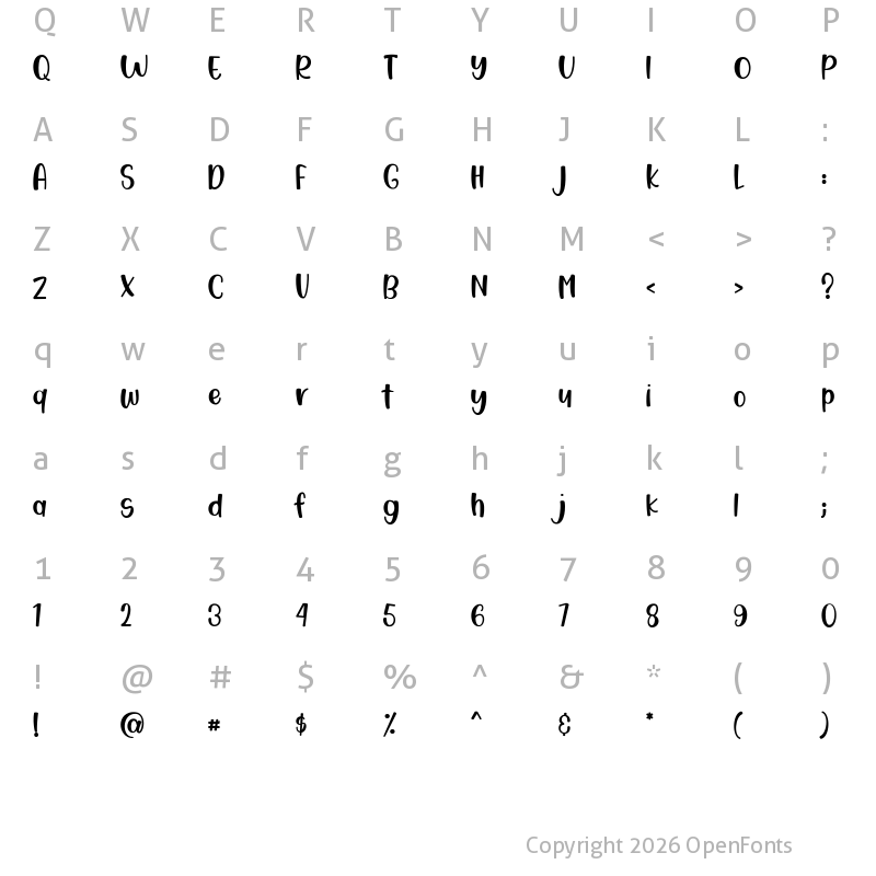 Character Map of Magical Story Regular