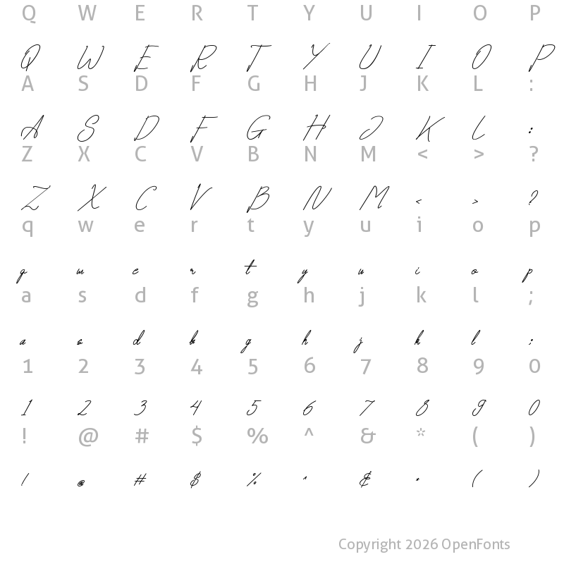 Character Map of Mahadetty Regular