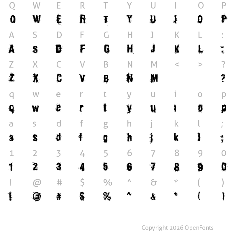 Character Map of Mainpar Regular