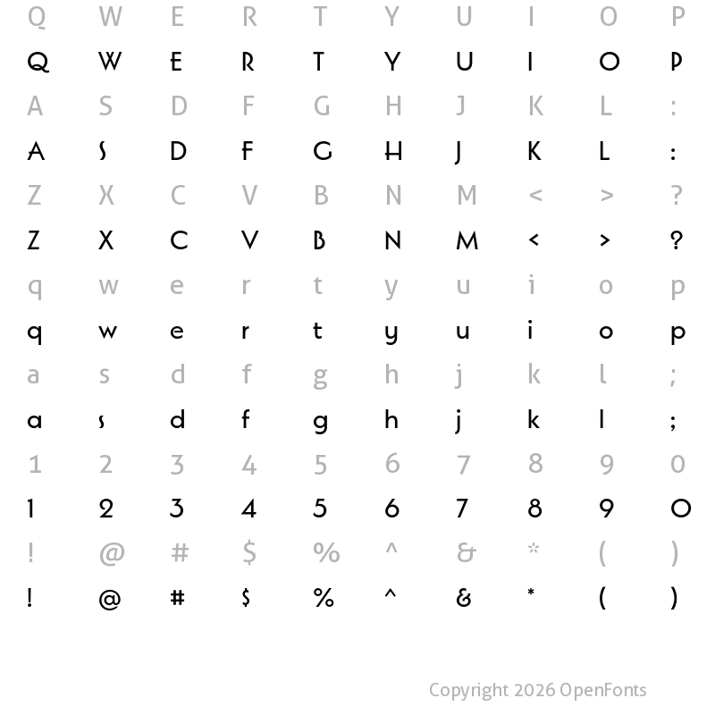 Character Map of Marseille Medium