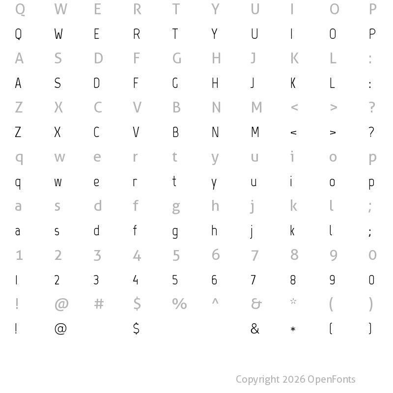 Character Map of Marvel Regular