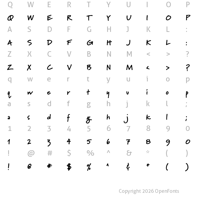 Character Map of Marydale Black