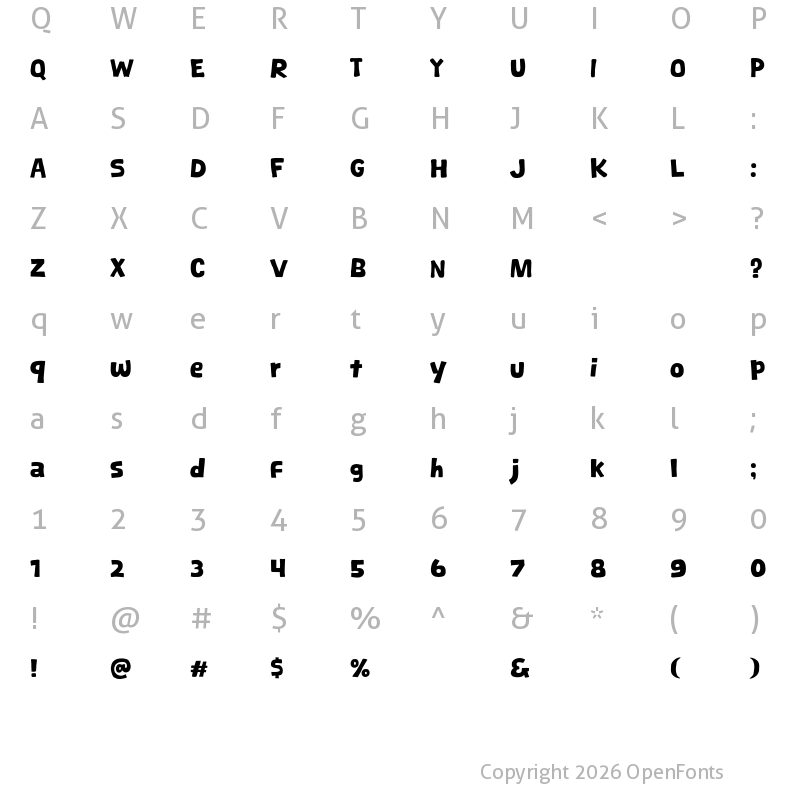 Character Map of Masala Puri Regular
