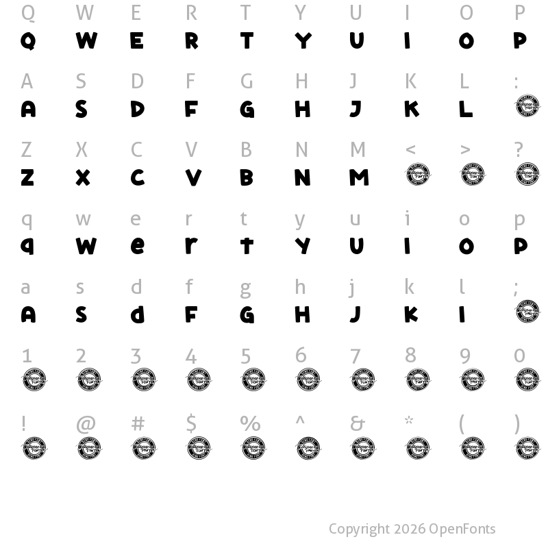 Character Map of Matteo Karson Demo Regular