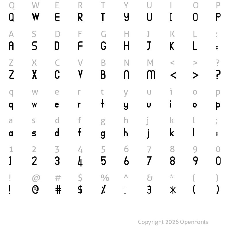 Character Map of MAWAR_JINGGA Regular