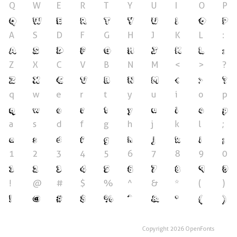 Character Map of McKloud Storm Regular