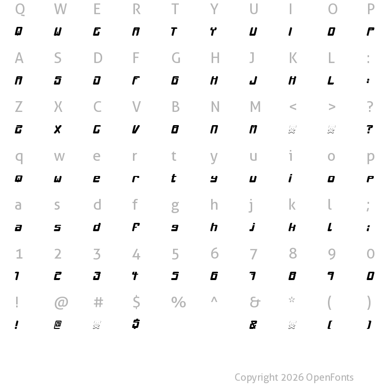 Character Map of mclovin regular