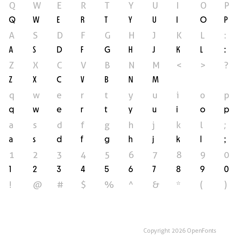 Character Map of MD Nichrome Test Regular