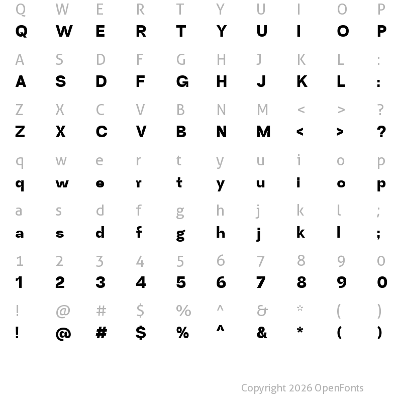 Character Map of Mersad Black