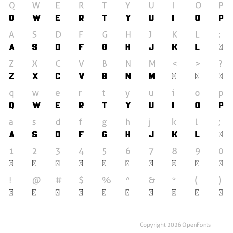 Character Map of Mesquin Solid
