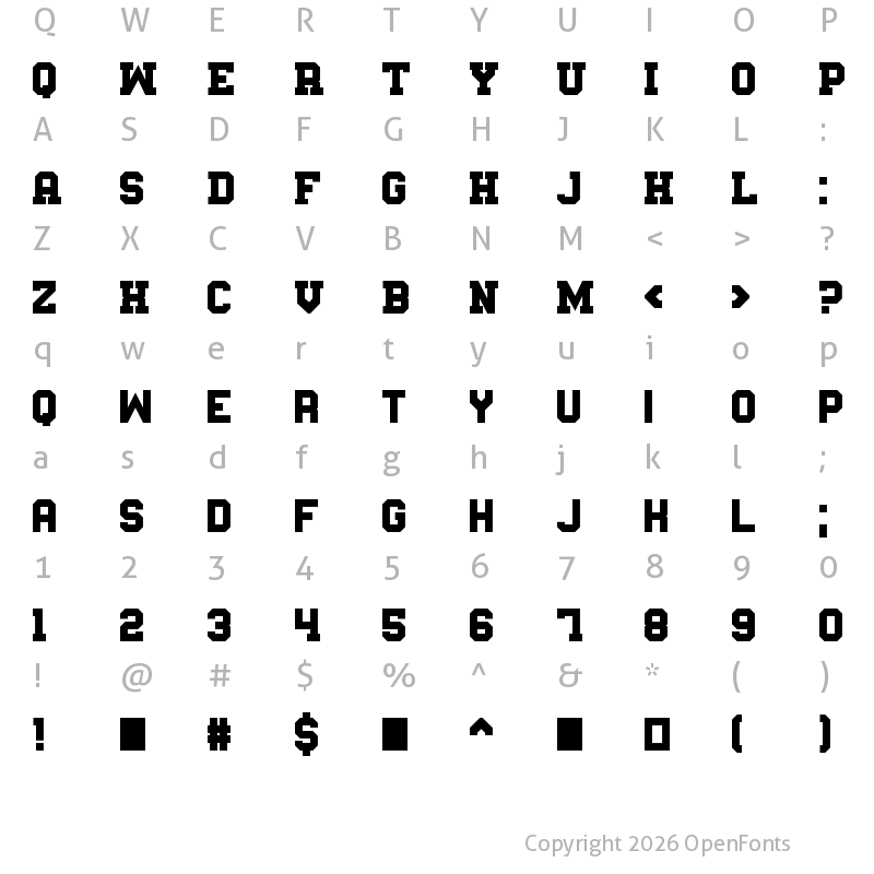 Character Map of Messe Muenchen Regular