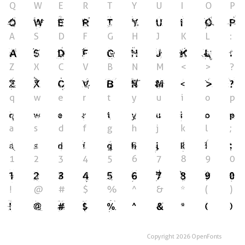 Character Map of Miasm Outfection
