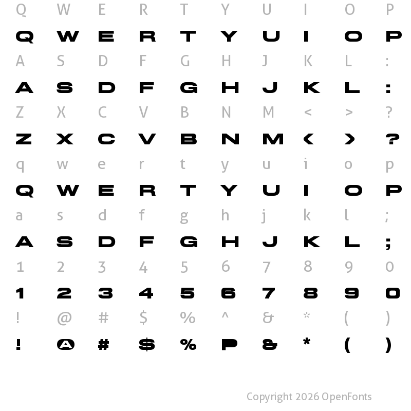 Character Map of MiedingerW01-Bold Regular