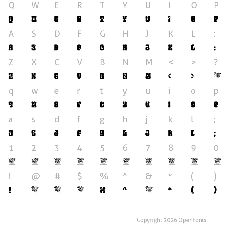 Character Map of Mind Explorer Regular