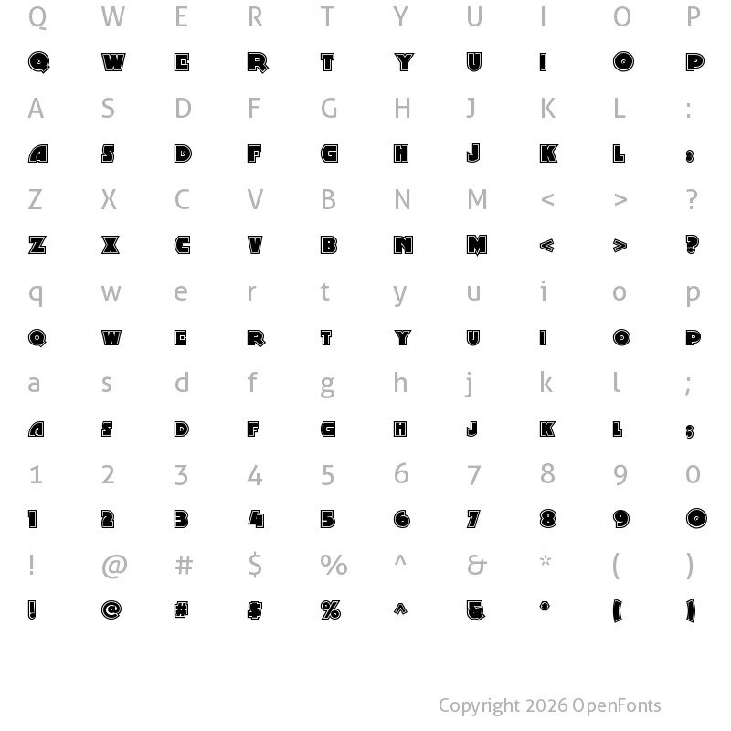 Character Map of Minstrel Poster Two NF Regular
