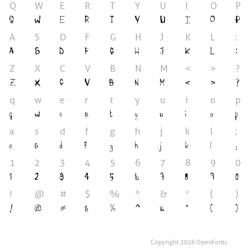 Character Map of mis? Regular