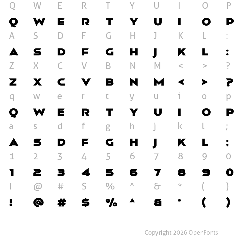 Character Map of Mismo Fat