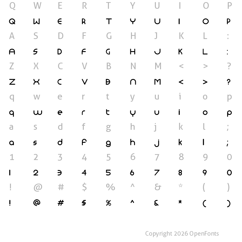 Character Map of Monoglyceride DemiBold