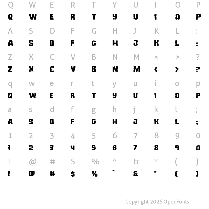 Character Map of Monster Hunter Expanded Expanded