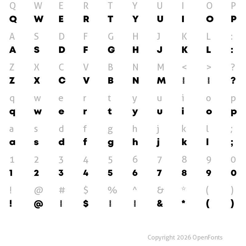 Character Map of Mont Heavy DEMO