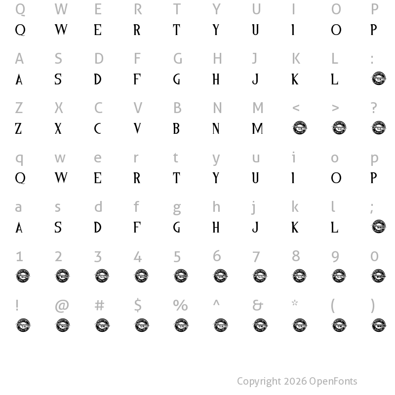 Character Map of Morristown Demo Regular