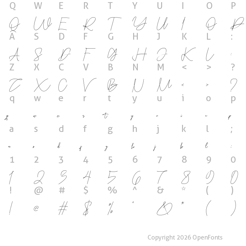 Character Map of Morthaky Regular