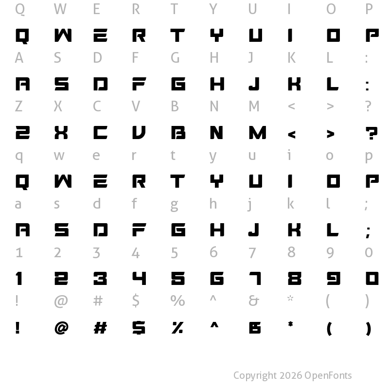 Character Map of MOSFET Regular