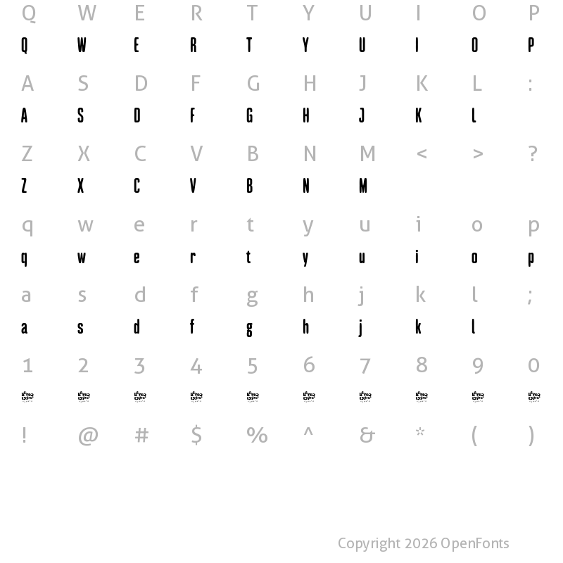 Character Map of Mouzambik Demo Smooth