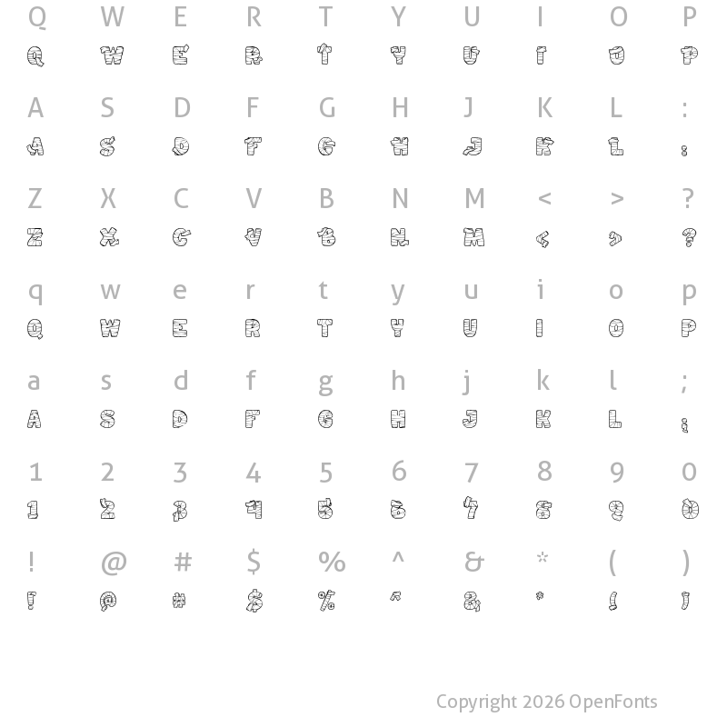Character Map of Mummified Regular