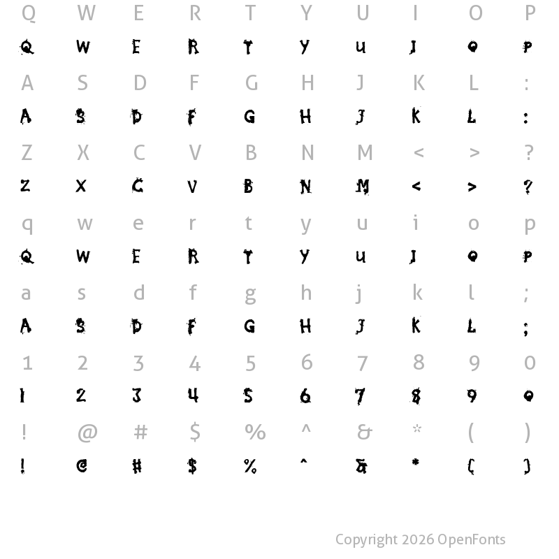 Character Map of Murder on 17th St. Regular