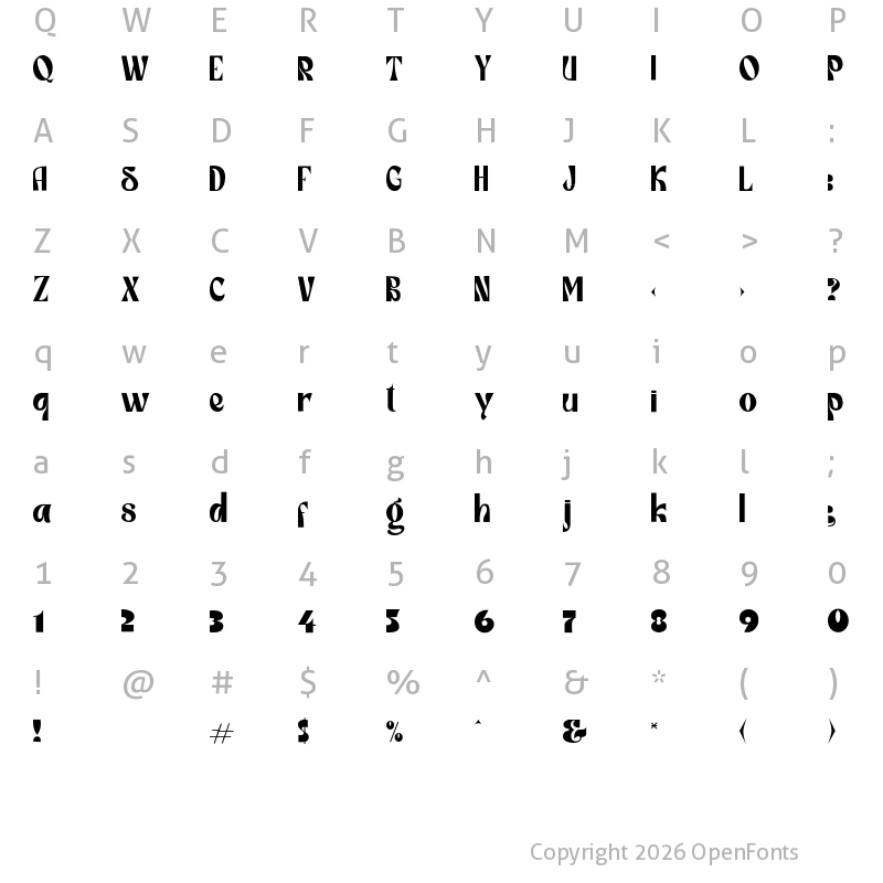 Character Map of Narnia Regular