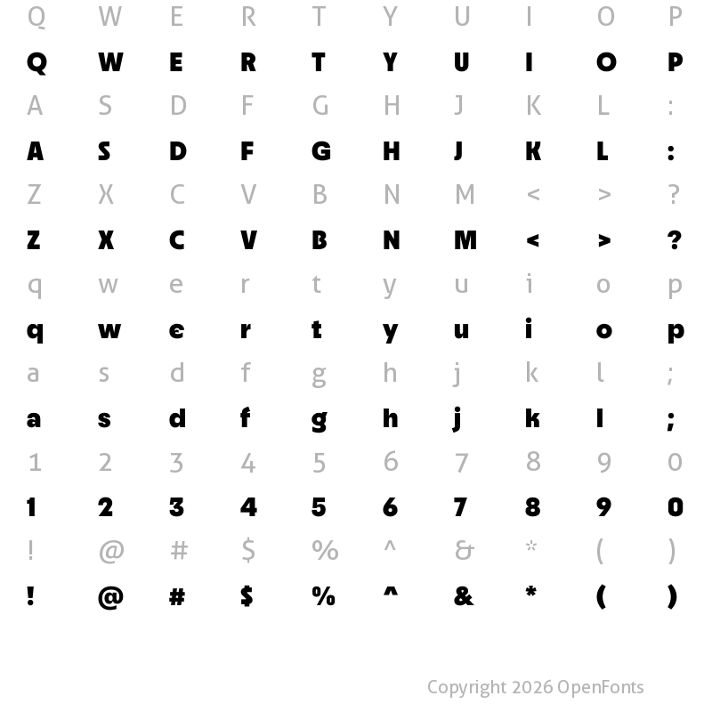 Character Map of Neighbor Black