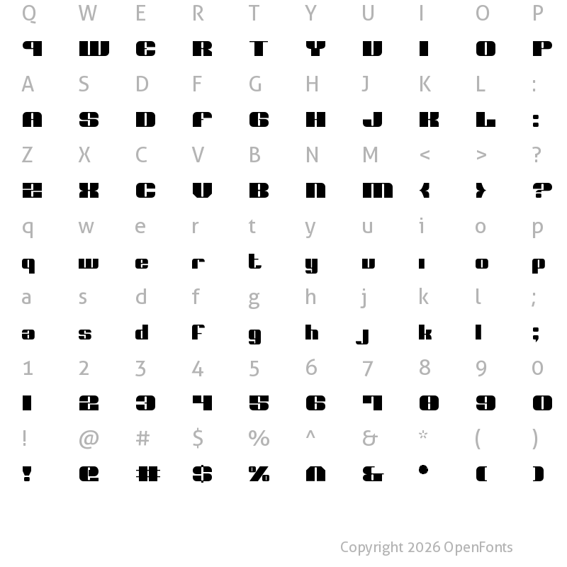 Character Map of Nolo Contendre Normal