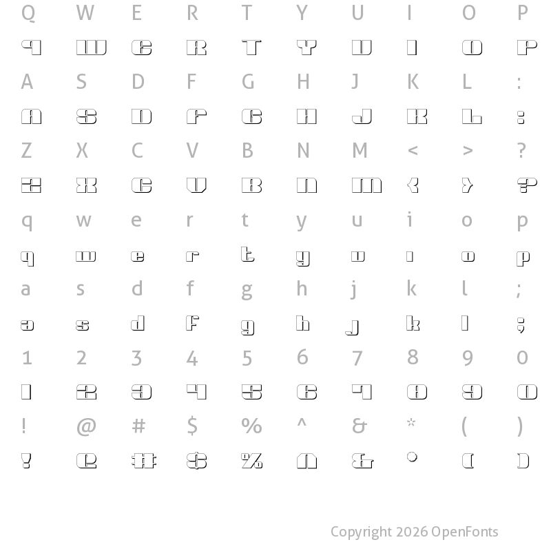 Character Map of Nolo Contendre Shadow Shadow