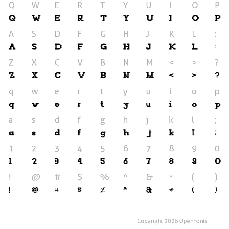 Character Map of NORTHCLIFF Shadow