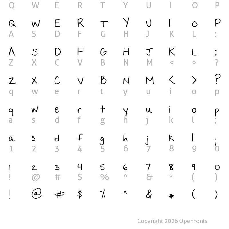 Character Map of Nothing You Could Say Regular