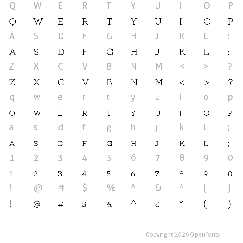 Character Map of Novecento slab wide Book
