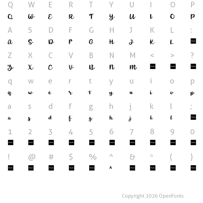 Character Map of Noyram Demo