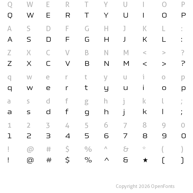 Character Map of Obvia Expanded Book
