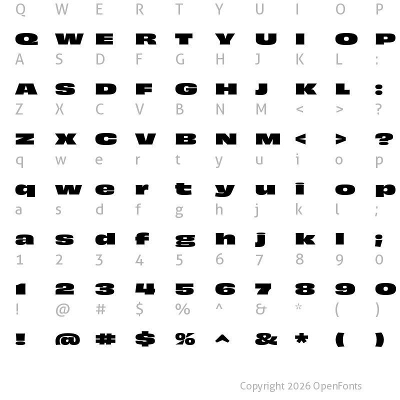 Character Map of Obviously Extended Black