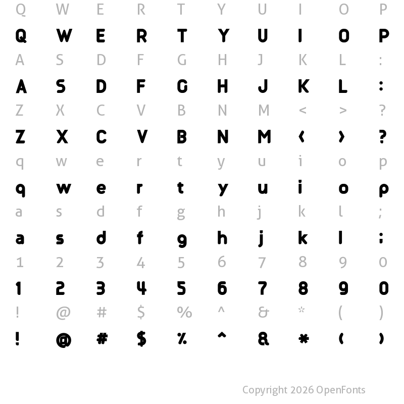 Character Map of Oligopoly Black