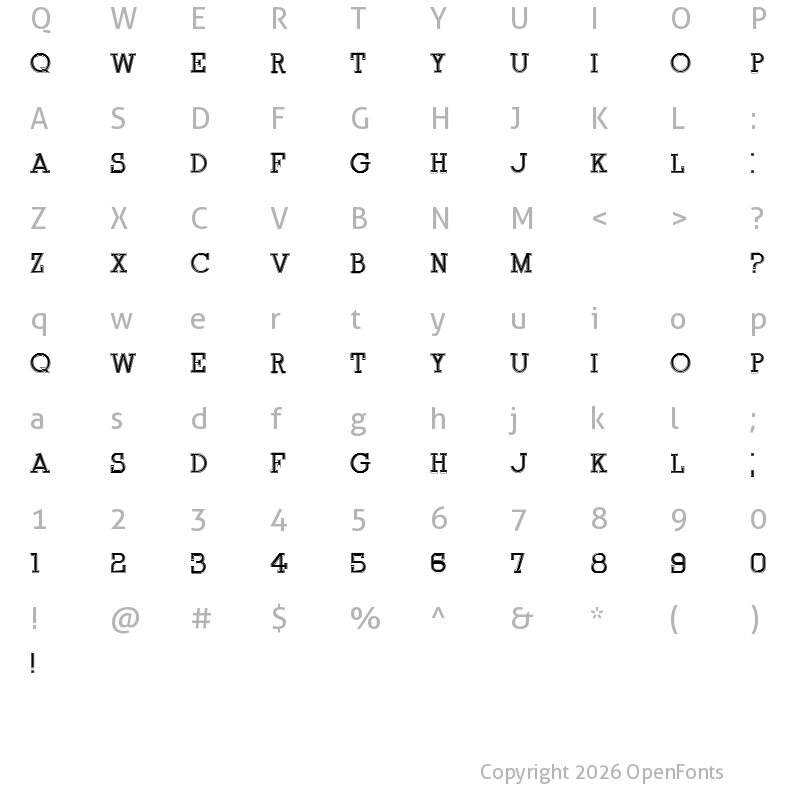 Character Map of Onderneming Regular