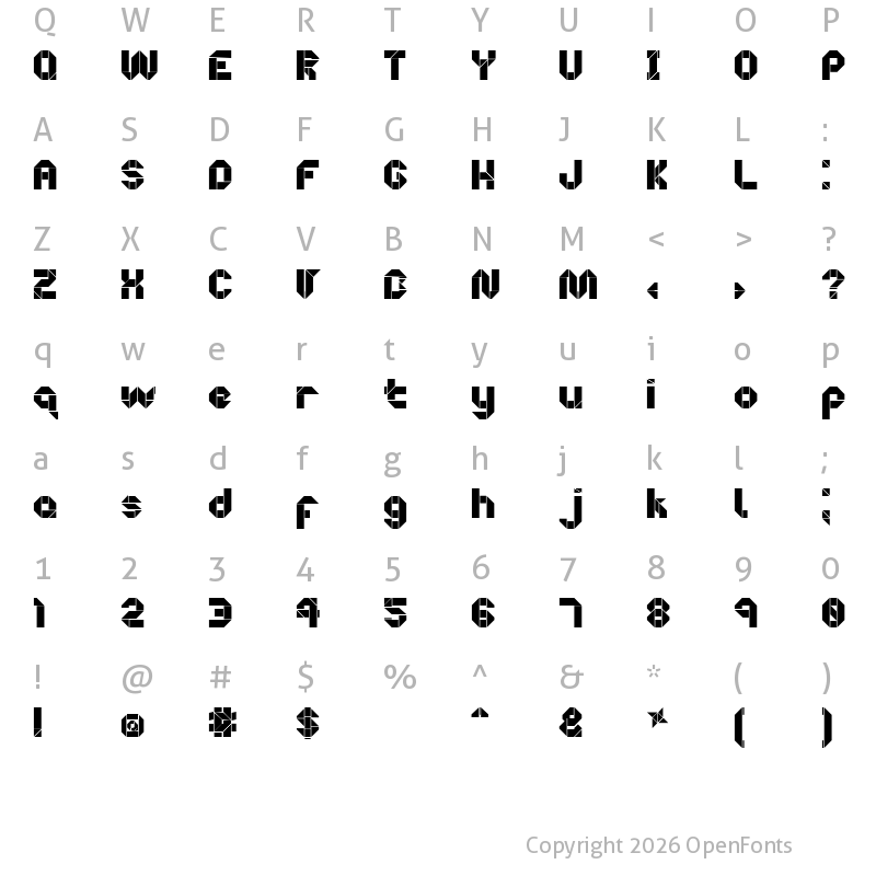 Character Map of Origami Making Regular